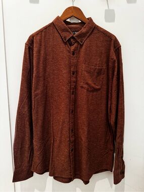 Line of Trade | Frank Button Down Shirt | Brick-Brown | XL